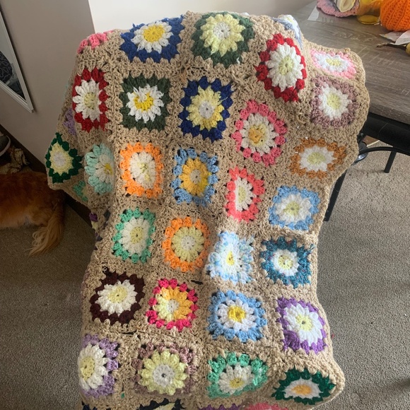 Hand made Crochet Throw Blanket - Picture 3 of 3